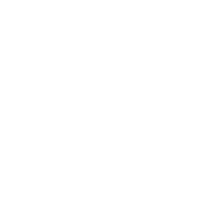 Two white stars inside a black circle.